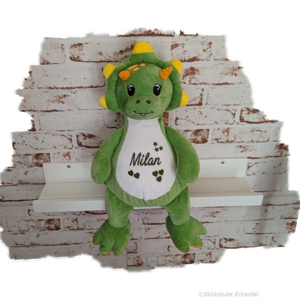 Plüschtier Dinosaurier mit Namen